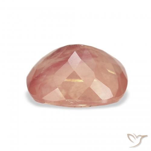 Labradorite andésine Rose moyen naturelle Coussin, 3.13 ct, Transparent