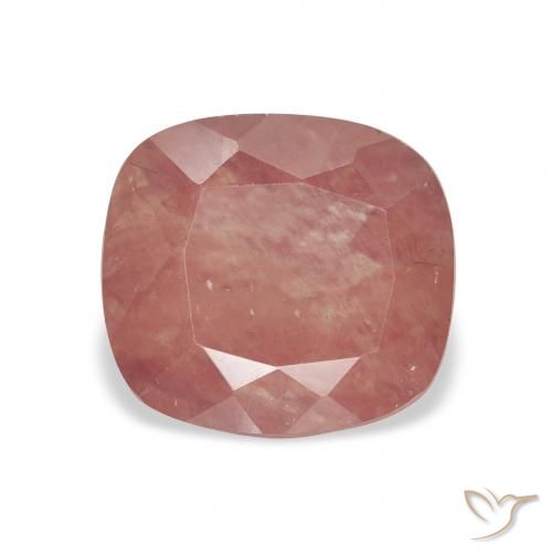 2.46ct Naturel Rose Labradorite andésine, Coussin, Transparent