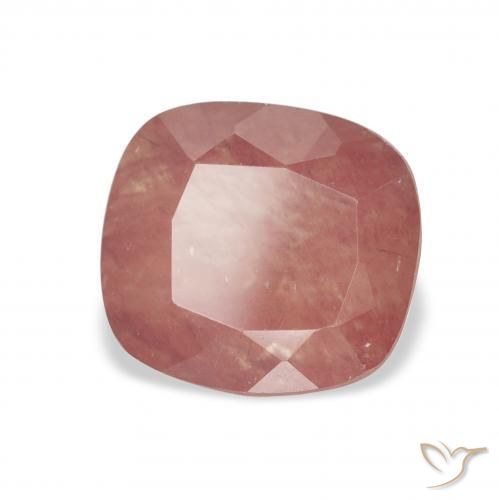 Labradorite andésine Rose naturelle Coussin, 2.46 ct, Transparent