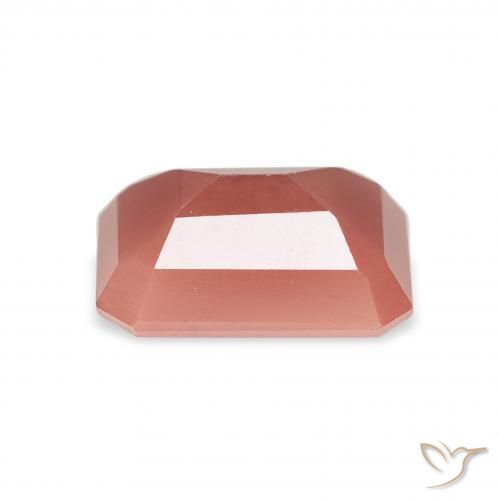Labradorite andésine Rouge moyen naturelle Octogone / coupe Émeraude, 1.83 ct, Translucide