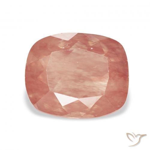2.68ct Naturel Rouge moyen Labradorite andésine, Coussin, Transparent