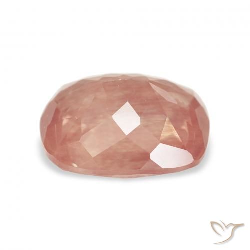 Labradorite andésine Rouge moyen naturelle Coussin, 2.68 ct, Transparent