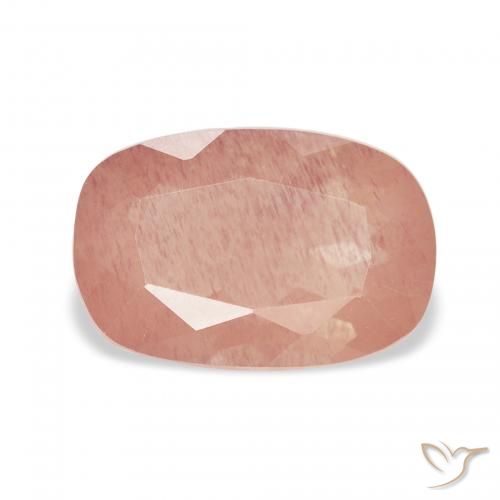 2.58ct Naturel Rose moyen Labradorite andésine, Coussin, Transparent