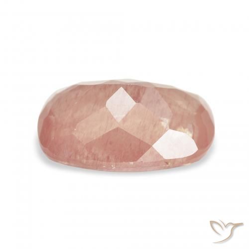 Labradorite andésine Rose moyen naturelle Coussin, 2.58 ct, Transparent