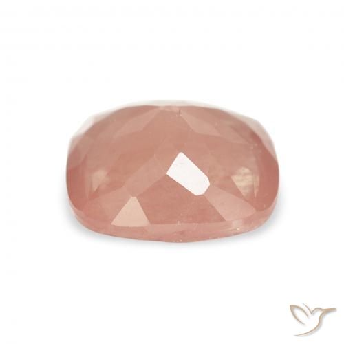 Labradorite andésine Rose clair naturelle Coussin, 1.50 ct, Transparent