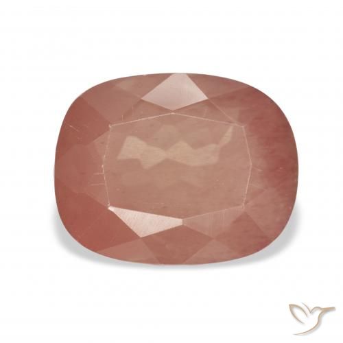4.26ct Naturel Rouge moyen Labradorite andésine, Coussin, Transparent