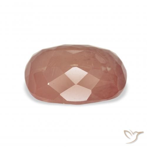 Labradorite andésine Rouge moyen naturelle Coussin, 4.26 ct, Transparent