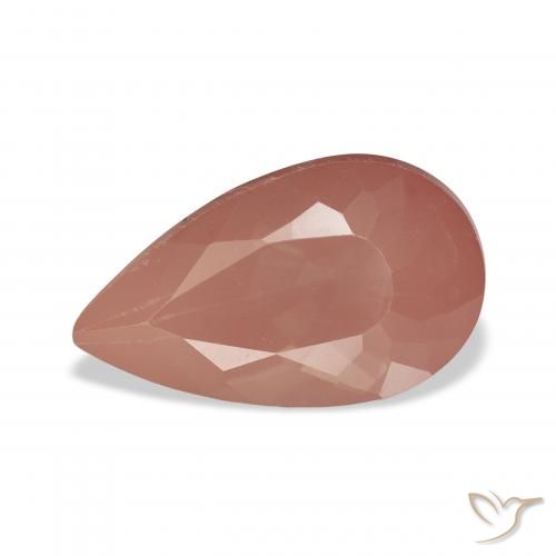 3.96ct Naturel Rouge moyen Labradorite andésine, En forme de poire, Transparent