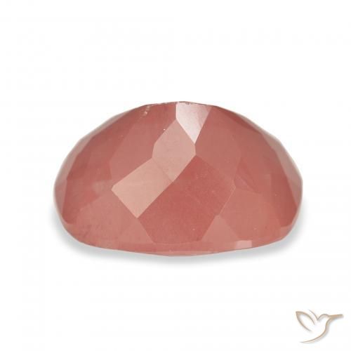 Labradorite andésine Rouge moyen naturelle Coussin, 3.34 ct, Transparent