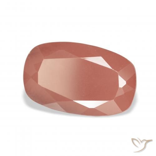 Labradorite andésine Rose framboise naturelle Coussin, 4.45 ct, Translucide