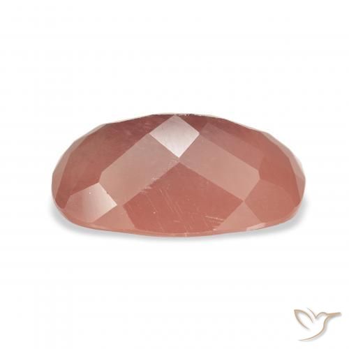 Labradorite andésine Rose framboise naturelle Coussin, 4.45 ct, Translucide
