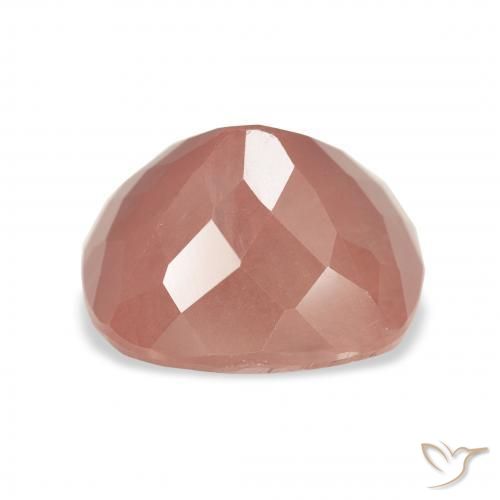 Labradorite andésine Rose moyen naturelle Coussin, 4.48 ct, Transparent