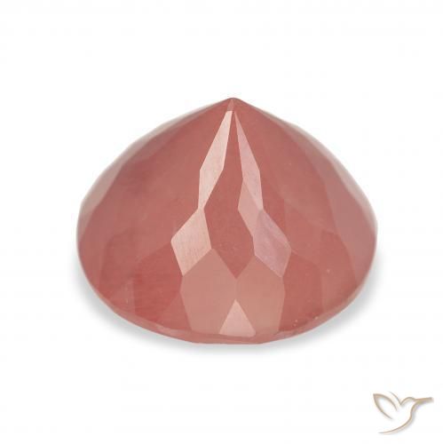 Labradorite andésine Orange rougeâtre pâle naturelle Tour, 3.07 ct, Translucide