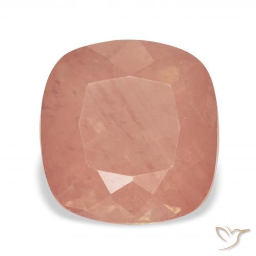 3.66ct Orange rougeâtre Labradorite andésine, Coussin, Transparent