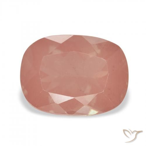 2.40ct Orange rougeâtre Labradorite andésine, Coussin, Transparent