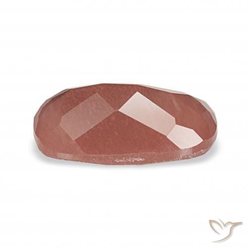 Labradorite andésine Rouge moyen naturelle Coussin, 2.02 ct, Transparent
