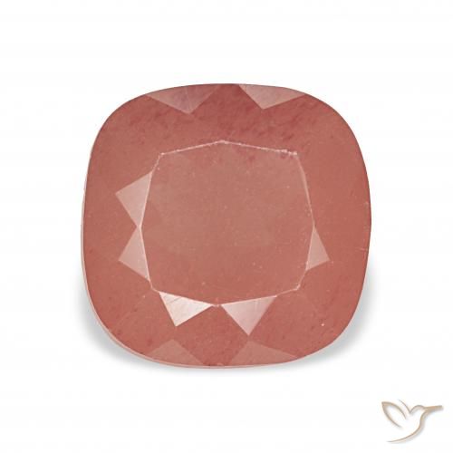 2.65ct Rouge moyen Labradorite andésine, Coussin, Transparent