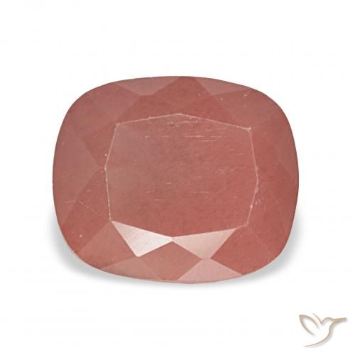 2.63ct Rouge moyen Labradorite andésine, Coussin, Translucide
