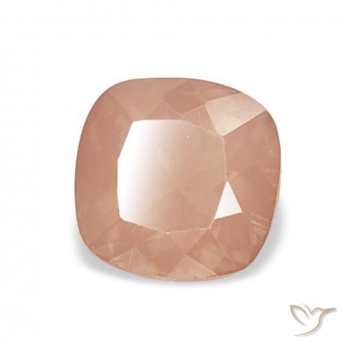 Labradorite andésine Pourpre rougeâtre léger naturelle Coussin, 2.35 ct, Transparent