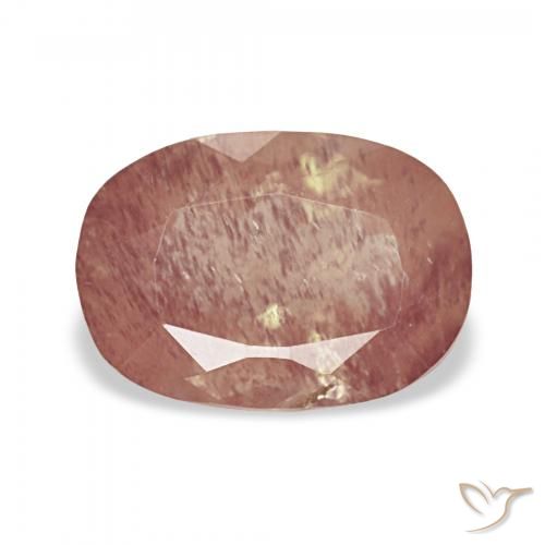 2.25ct Rouge sang Labradorite andésine, Coussin, Transparent