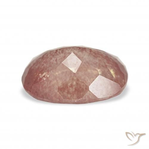 Labradorite andésine Rouge sang naturelle Coussin, 2.25 ct, Transparent