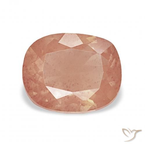 Labradorite andésine Pourpre rougeâtre léger naturelle Coussin, 2.07 ct, VVS