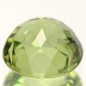 Apatite vert naturelle coupe roude, 1,10 ct, VS
