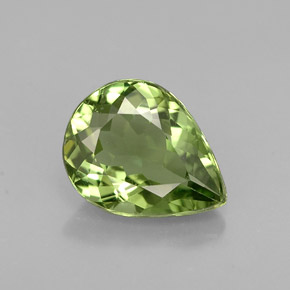 Apatite Vert naturelle En forme de poire, 1.26 ct, VS