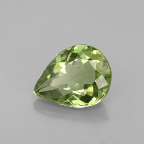 Apatite Vert naturelle En forme de poire, 1.26 ct, VS