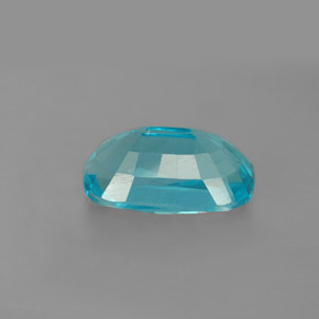 Apatite bleue naturelle coupe coussin, 4,69 ct, VS-SI