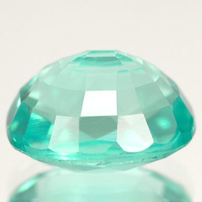 Apatite vert naturelle coupe ovale, 4,78 ct, VS