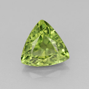 Apatite vert naturelle trillion, 1,81 ct, VS