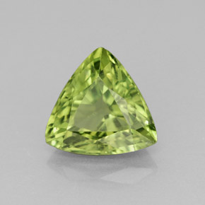 Apatite vert naturelle trillion, 1,81 ct, VS