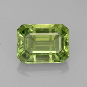 Apatite Vert naturelle Taille émeraude, 1.90 ct, VS-SI