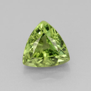 Apatite vert naturelle trillion, 1,61 ct, VS
