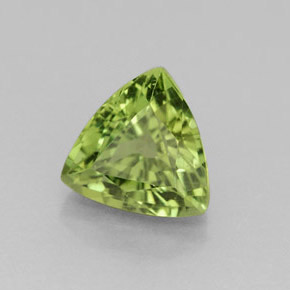 Apatite vert naturelle trillion, 1,61 ct, VS