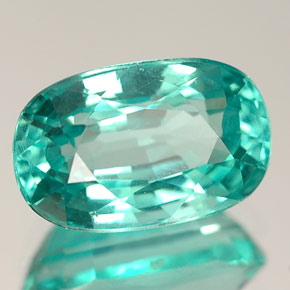 Apatite Bleu clair naturelle Coupe ovale, 3.14 ct, VS