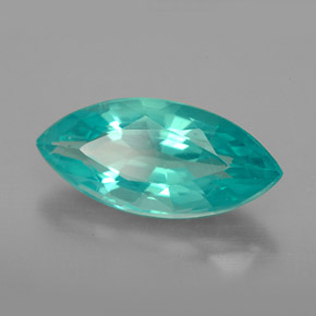 Apatite vert naturelle marquise, 3,53 ct, VS