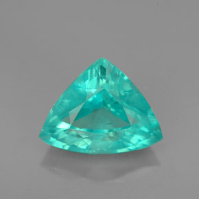 Apatite vert naturelle trillion, 2,58 ct, VS