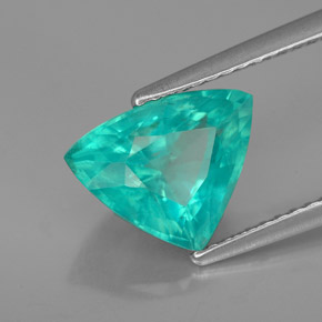 Apatite vert naturelle trillion, 2,58 ct, VS