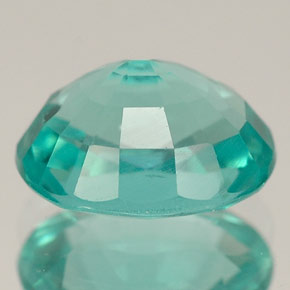 Apatite vert naturelle coupe ovale, 2,57 ct, VS