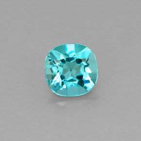 Apatite vert naturelle coupe coussin, 0,99 ct, VS