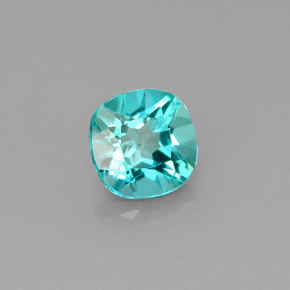 Apatite vert naturelle coupe coussin, 0,99 ct, VS