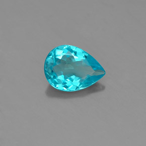 Apatite Bleu clair naturelle En forme de poire, 0.79 ct, VVS-VS