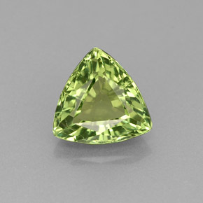 Apatite vert naturelle trillion, 1,30 ct, VVS-VS