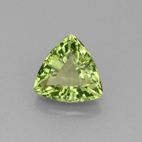 Apatite vert naturelle trillion, 1,30 ct, VVS-VS