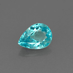 Apatite Bleu clair naturelle En forme de poire, 0.78 ct, VS