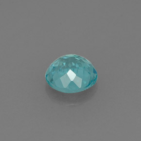 Apatite bleue naturelle coupe roude, 0,67 ct, VVS-VS