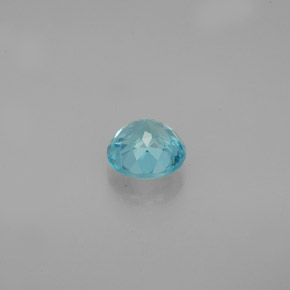 Apatite bleue naturelle coupe roude, 0,79 ct, VS