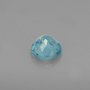Apatite bleue naturelle coupe roude, 0,70 ct, VS-SI